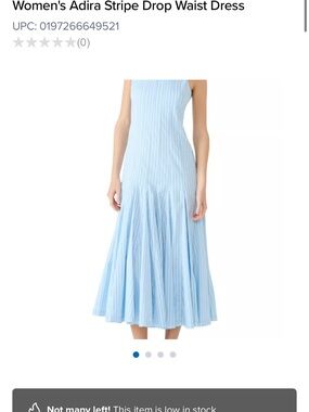 Steve Madden Light Blue Striped Maxi Dress